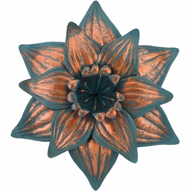 Patina Daffodil Flower Wall Decor - Click to enlarge