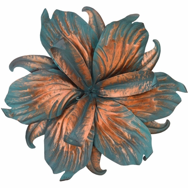 Patina Iris Flower Wall Decor - Click to enlarge