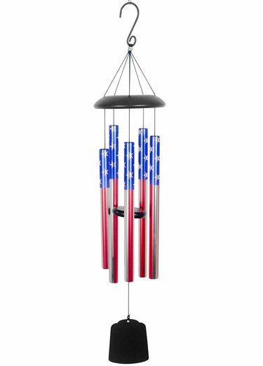 Patriotic Flag Wind Chime - Small - Click to enlarge