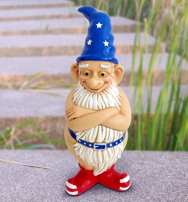 Patriotic Naked Gnome - Click to enlarge