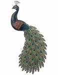 Peacock Cascade Wall Decor