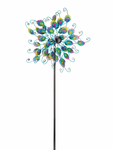 Peacock Feather Wind Spinner - Click to enlarge