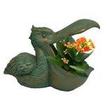 18" Pelican Planter - Bronze Patina Finish