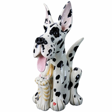 Great Dane w/ Cat Statue - Click to enlarge