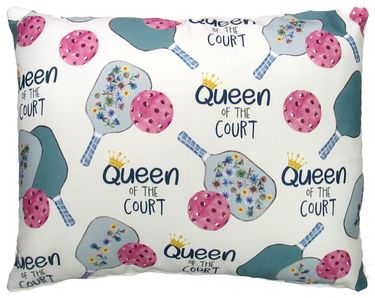 Pickleball Queen of the Court Outdoor Pillow - Click to enlarge
