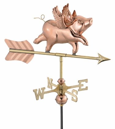 Pig with Wings Weathervane - Click to enlarge