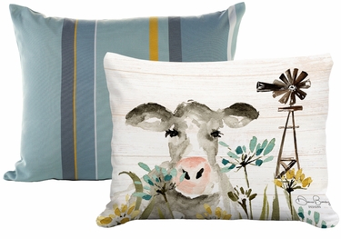 Pillow Bundle: Azure Bay + Cow Farm - Click to enlarge