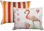 Pillow Bundle: Cristina Stripe + Flamingo Sealife
