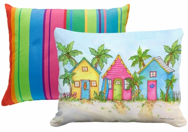 Pillow Bundle: Le Jardin Nouveau + Beach Cottages - Click to enlarge