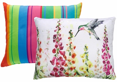 Pillow Bundle: Le Jardin Nouveau + Hummingbird Foxgloves - Click to enlarge