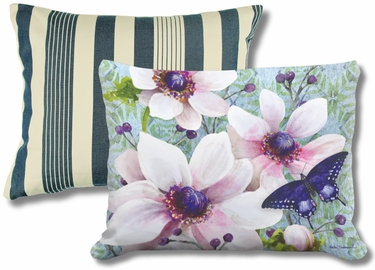 Pillow Bundle: Marina Stripe + Anemone Trio - Click to enlarge