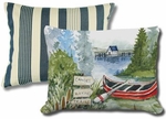 Pillow Bundle: Marina Stripe + Lake Canoe