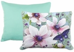 Pillow Bundle: Seafoam Green Solid + Anemone Trio