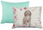 Pillow Bundle: Seafoam Green Solid + Spaniel Meadow