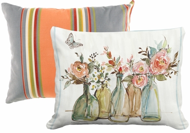 Pillow Bundle: Serene Sunset + Flowers Bottles - Click to enlarge