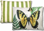 Pillow Bundle: Summer Palms Stripe + Beautiful Butterfly