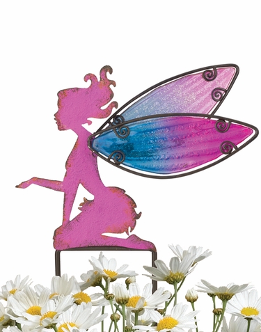 Small Pink Fairy Stakes (Set of 4) - Click to enlarge