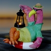 Pink Flamingo w/Solar Lantern