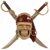 Pirate's Skull w/Swords Hanging Decor