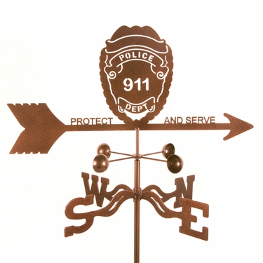 Police Badge Weathervane - Click to enlarge