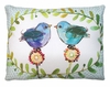Polkadot Birds Outdoor Pillow