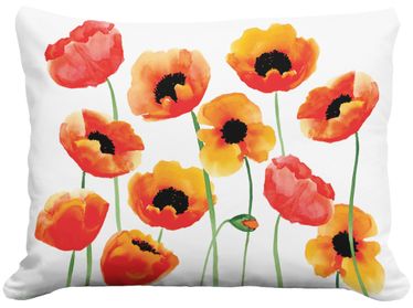 Poppy Blossoms Outdoor Pillow - Click to enlarge