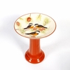 15" Tall Porcelain Birds in Pinetree Birdbath