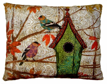 Prism Garden Green Outdoor Pillow - Click to enlarge