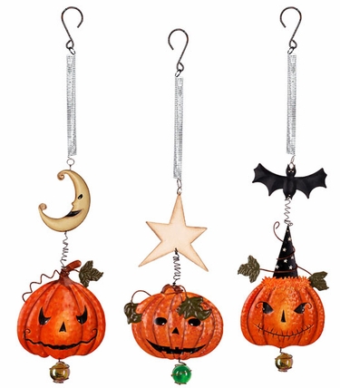 Pumpkin and Bat Bouncies (Set of 3) - Click to enlarge