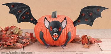 Pumpkin Kit - Bat Decor - Click to enlarge