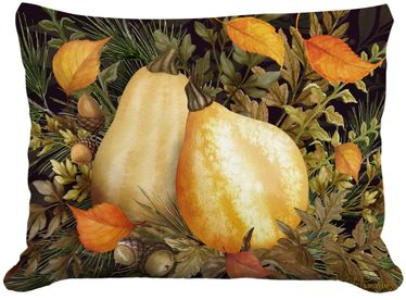 Pumpkin Pair Outdoor Pillow - Click to enlarge