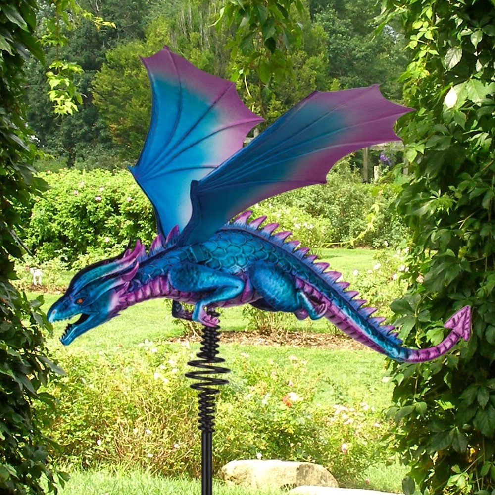 Purple Dragon Bouncie Stake - GardenFun.com