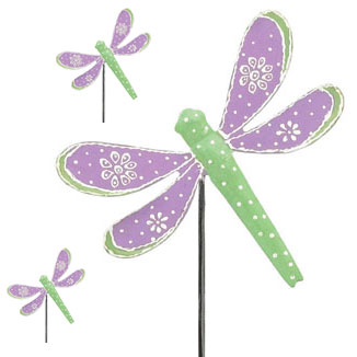 Purple Dragonfly Picks (Set of 6) - Click to enlarge