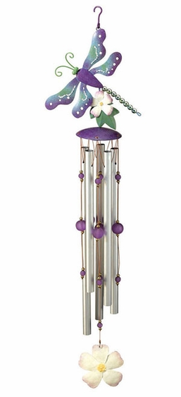 Purple Dragonfly Wind Chime - Click to enlarge