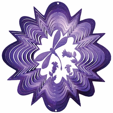 Purple Dragonfly Wind Spinner - Click to enlarge