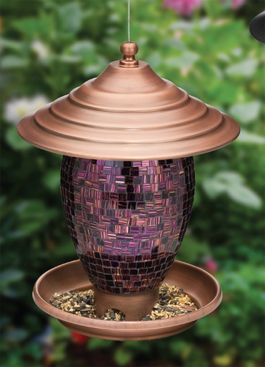 Purple Tiles Bird Feeder - Click to enlarge