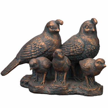 Quail Family Statue - Click to enlarge
