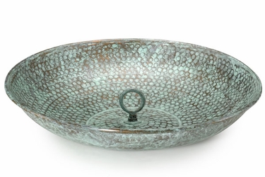Rain Chain Basin - Blue Verde - Click to enlarge