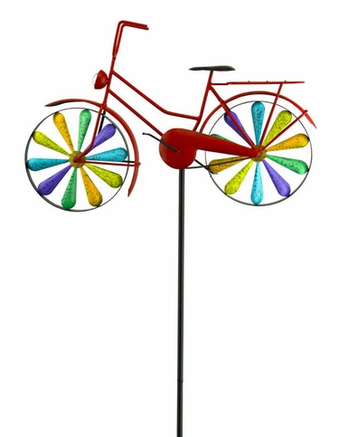 Rainbow Bicycle Spinner Stake - Click to enlarge