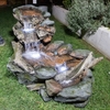 Rainforest Creek Three-Tier Fountain w/LED Lights