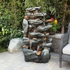 50" Rainforest Rock Waterfall Fountain w/LED Lights