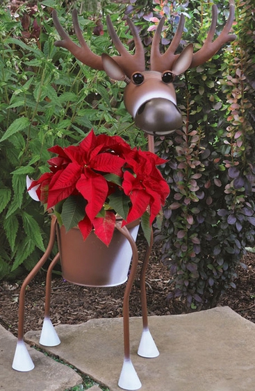 Randolph the White Deer Planter - Click to enlarge