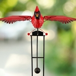 Small Red Cardinal Balance Rocker Stake Small Red Cardinal Balance Rocker Stake