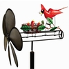 Red Cardinal Nest Whirligig Stake
