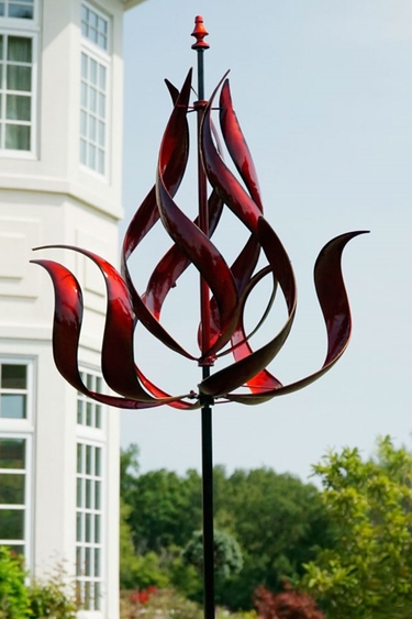 Red Flame Wind Spinner - Click to enlarge