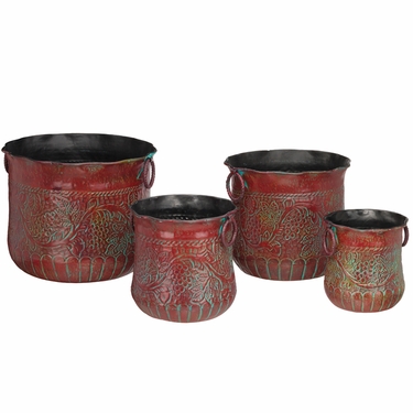 Red Grapes Nesting Planters (Set of 4) - Click to enlarge