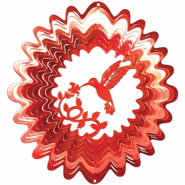Red Hummingbird Wind Spinner - Click to enlarge