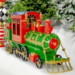 6 Ft. Red Medium Christmas Train with Cart & Lanterns