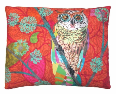Red Owl Outdoor Pillow - Click to enlarge