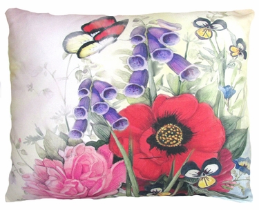 Red Poppies Outdoor Pillow - Click to enlarge